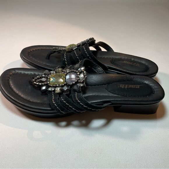 Earth saffron sandal black bling 8.5 NWOT - Picture 9 of 13